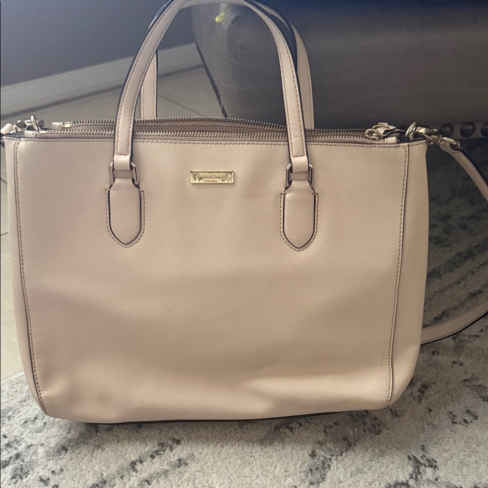 Kate Spade Cream/light pink Tote Bag